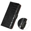For Honor 400 Pro Global Crocodile Cowhide Leather Phone Case Black - 5