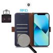 For Honor 400 Pro Blue Crazy Horse Leather Phone Case 160.8mm Global - 4