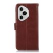 For Honor 400 Pro Global Brown Leather Phone Case - Crazy Horse Cowhide - 3