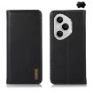 For Honor 400 Pro Global Black Cowhide Leather Phone Case 160.8mm - 1