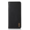 For Honor 400 Pro Global Black Cowhide Leather Phone Case 160.8mm - 2