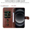 Xiaomi 14 Ultra Brown Calf Texture Zipper Leather Phone Case - 4