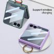 Samsung Galaxy Z Flip7 5G Pink Shockproof Case with Ring Wrist Strap - 8