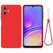 Samsung Galaxy A07 4G Red Liquid Silicone Dropproof Phone Case - 1