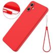 Samsung Galaxy A07 4G Red Liquid Silicone Dropproof Phone Case - 7
