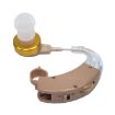 KAIXINWEI F-136 Earhook Hearing Aid Sound Amplifier DC1.5V Khaki - 4