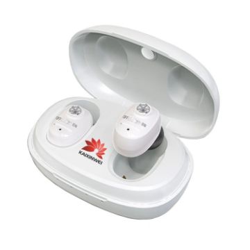 KAIXINWEI VHP-1607B In-ear Hearing Aid Sound Amplifier DC3.7V White - 1