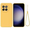 OnePlus 12R/Ace 3 5G Yellow Liquid Silicone Shockproof Phone Case - 1
