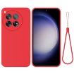 OnePlus 12R/Ace 3 5G Red Liquid Silicone Shockproof Phone Case - 1