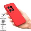 OnePlus 12R/Ace 3 5G Red Liquid Silicone Shockproof Phone Case - 4