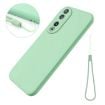 For Honor 90 Green Liquid Silicone Dropproof Full Coverage Phone Case - 6