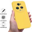 For Honor Magic5 Pro Yellow Liquid Silicone Dropproof Phone Case - 2