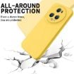 For Honor Magic5 Pro Yellow Liquid Silicone Dropproof Phone Case - 4
