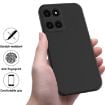 For Honor X6a Black Liquid Silicone Dropproof Full Coverage Phone Case - 2