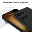 For Honor X6a Black Liquid Silicone Dropproof Full Coverage Phone Case - 3