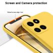 For Honor X6a Yellow Liquid Silicone Dropproof Phone Case Full Coverage - 3