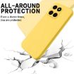 For Honor X6a Yellow Liquid Silicone Dropproof Phone Case Full Coverage - 4