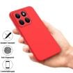 For Honor X8b Red Liquid Silicone Dropproof Full Coverage Phone Case - 4