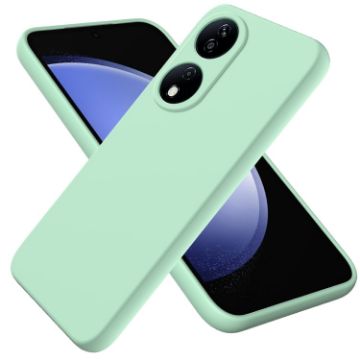 For Honor 90 Green Liquid Silicone Dropproof Full Coverage Phone Case - 1