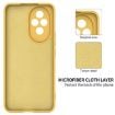 For Honor 200 Yellow Liquid Silicone Dropproof Full Coverage Phone Case - 6