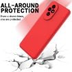 For Honor 200 Pro Red Liquid Silicone Dropproof Full Coverage Case - 5