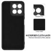 For Honor X7c/Play 200 Plus Black Liquid Silicone Dropproof Phone Case - 6