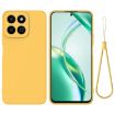 For Honor X7c/Play 200 Plus Yellow Liquid Silicone Dropproof Phone Case - 1