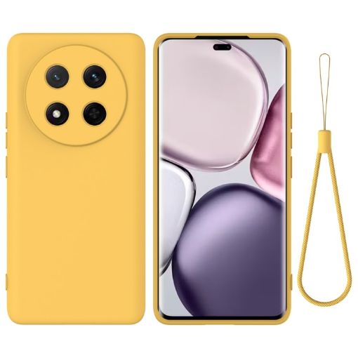For Honor X9c/X60 Pro 5G Yellow Silicone Dropproof Full Coverage Case - 1