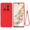 For Honor X60 Pro Red Liquid Silicone Dropproof Full Coverage Case - 1
