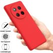For Honor X60 Pro Red Liquid Silicone Dropproof Full Coverage Case - 2