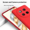 For Honor X60 Pro Red Liquid Silicone Dropproof Full Coverage Case - 4