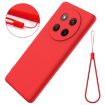 For Honor X60 Pro Red Liquid Silicone Dropproof Full Coverage Case - 7