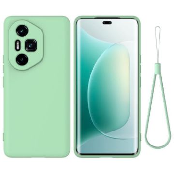For Honor 300 Ultra/Pro Green Liquid Silicone Dropproof Phone Case - 1