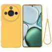 For Honor X9c/X60 Yellow Liquid Silicone Dropproof Phone Case - 1