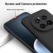 For Honor Magic7 Pro Black Liquid Silicone Dropproof Phone Case - 4