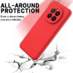 For Honor Magic7 Red Liquid Silicone Dropproof Full Coverage Phone Case - 5