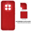 For Honor Magic7 Red Liquid Silicone Dropproof Full Coverage Phone Case - 6
