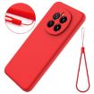 For Honor Magic7 Red Liquid Silicone Dropproof Full Coverage Phone Case - 7
