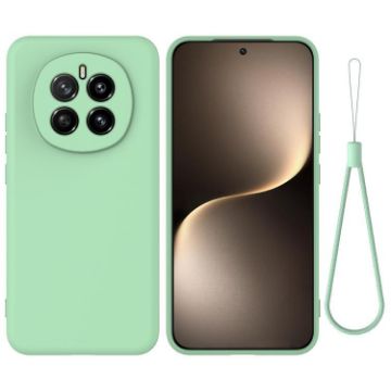 For Honor Magic7 Green Liquid Silicone Dropproof Full Coverage Case - 1