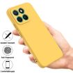For Honor X8c 4G Yellow Liquid Silicone Dropproof Phone Case - 2