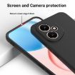 For Honor 400 Black Liquid Silicone Dropproof Phone Case 156.5mm - 4