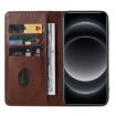 Xiaomi 14 Ultra Brown Leather Phone Case with Magnetic Closure - 2