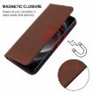 Xiaomi 14 Ultra Brown Leather Phone Case with Magnetic Closure - 4