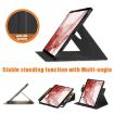 Samsung Galaxy Tab S9+ 360 Rotation Stand Leather Case (Graffiti) - 5