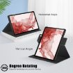 Samsung Galaxy Tab S9+ 360 Rotation Stand Leather Case (Graffiti) - 6