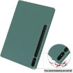 Samsung Galaxy Tab S9+ Dark Green TPU Leather Case with Pen Slot - 4