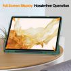 Samsung Galaxy Tab S9+ Dark Green TPU Leather Case with Pen Slot - 7