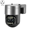ESCAM G03 2x4MP Dual Lens 8X Zoom WiFi Camera with Two-way Voice UK Plug - 1