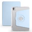 iPad Pro 13 2024 Clear Acrylic 360 Rotation Leather Case - Ice Blue - 1