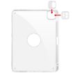 iPad Pro 13 2024 Clear Acrylic 360 Rotating Leather Case - Light Green - 4